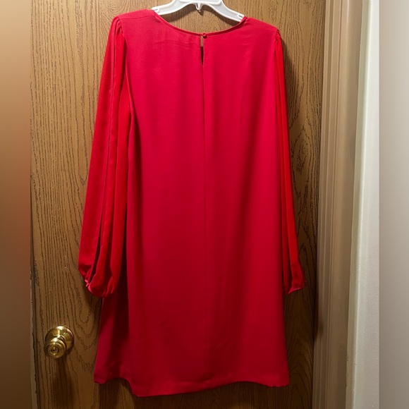 BCBGMaxAzria Red Long Sleeve Dress - Picture 4 of 8